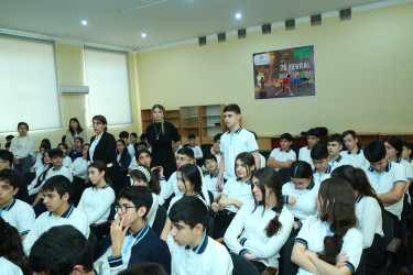 Binəqədi rayonu 244 nömrəli tam orta məktəbdə "Narkotiksiz gələcək naminə” mövzusunda görüş keçirildi