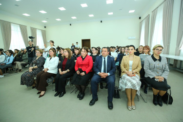 “Şəhərsalma və Memarlıq İli” çərçivəsində xalqımızın ümmumilli lideri Heydər Əliyevin əziz xatirəsinə həsr olunmuş “Heydər Əliyev və Azərbaycan tarixi” mövzusunda elmi-praktik konfransın rayon mərhələsi keçirildi