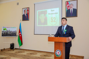 Binəqədi rayonu İlqar Məmmədov adına 298 № li tam orta məktəbdə şəhidin 52-ci ildönümü münasibətilə “Əbədiyaşar qəhrəman” adlı tədbir keçirildi