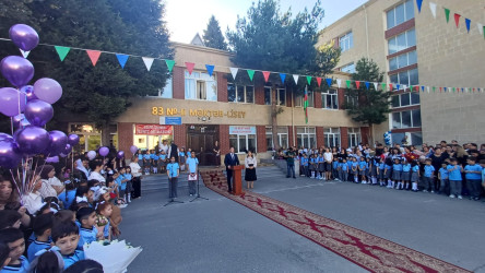 Binəqədi rayonu ərazisində fəaliyyət göstərən təhsil müəssisələrində 15 Sentyabr- "Bilik Günü" qeyd edildi