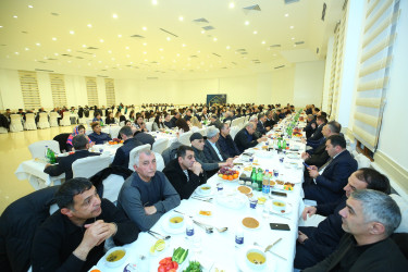 Binəqədi Rayon İcra Hakimiyyəti tərəfindən müqəddəs Ramazan ayı münasibətilə iftar süfrəsi təşkil edildi