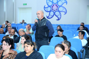 09 oktyabr 2025-ci il tarixində Binəqədi Rayon İcra Hakimiyyətinin başçısı Elxan Allahverdiyevin Binəqədi qəsəbə sakinləri ilə səyyar qəbulu keçirildi