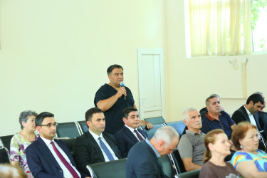 24 sentyabr 2026-cı il tarixində Binəqədi Rayon İcra Hakimiyyətinin başçısı Elxan Allahverdiyevin 9-cu mikrorayon sakinləri ilə səyyar qəbulu keçirildi