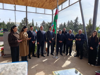 Şəhid Baxışova Arəstə Kərim qızının şəhadətinin ildönümü ilə əlaqədar məzarı ziyarət olundu