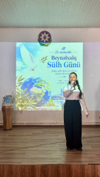 6 № li Uşaq-Gənclər İnkişaf Mərkəzində 21 Sentyabr–Beynəlxalq Sülh Gününə həsr olunmuş  "Sülh, dostluq və həmrəylik naminə” adlı tədbir keçirildi