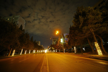 31 Dekabr - “Dünya Azərbaycanlılarının Həmrəyliyi Günü” və “Yeni il” bayramı münasibətilə Binəqədi rayonunun prospektləri, küçələri, parkları bəzədildi