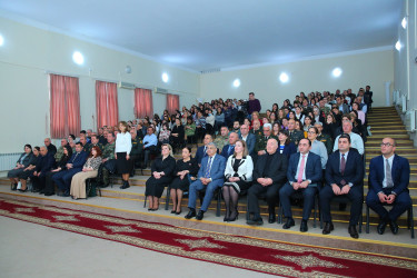 Binəqədi rayonunda “Vətən müharibəsinin tarixi. Azərbaycanın ərazi bütövlüyünün bərpası: ŞƏXSİYYƏT FAKTORU” adlı kitabın təqdimatı keçirildi