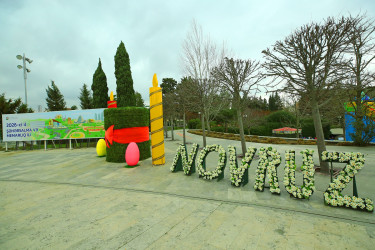 Novruz bayramı ərəfəsində Binəqədi rayonunun prospektləri, küçələri, parkları bayram əhval-ruhiyyəsi ilə bəzədilib