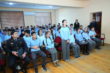 Binəqədi rayonu 314 № li tam orta məktəbdə "Narkotiksiz gələcək naminə” mövzusunda maarifləndirici görüş keçirildi