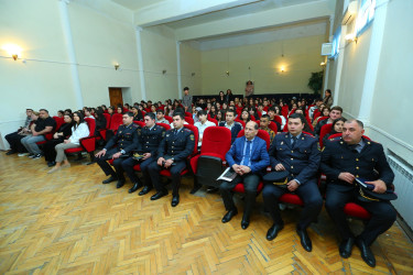 Humanitar Kollecdə "Narkotiksiz gələcək naminə” mövzusunda görüş keçirildi