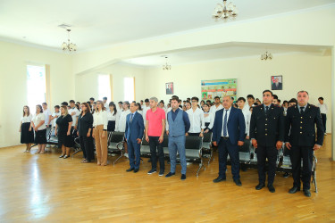 Binəqədi rayonu 182 nömrəli tam orta məktəbdə "Narkotiksiz gələcək naminə!” mövzusunda növbəti maarifləndirici tədbir keçirildi