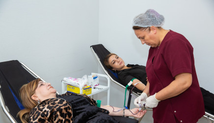 Binəqədi Tibb Mərkəzində “Talassemiyasız həyat naminə” proqramı çərçivəsində qanvermə aksiyası keçirildi