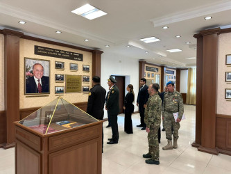 “Konstitusiya və Suverenlik İli” çərçivəsində Fövqəladə Hallar Nazirliyinin Mülki Müdafiə Qoşunlarında 8 Noyabr-“Zəfər Günü”nün beşilliyi münasibətilə tədbir keçirildi