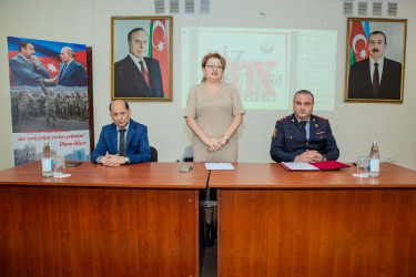 Binəqədi rayonu 115 nömrəli tam orta məktəbdə "Narkotiksiz gələcək naminə” mövzusunda görüş keçirildi