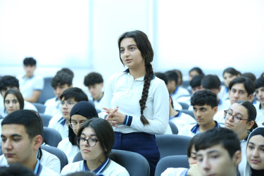 Binəqədi rayonu 313 № li tam orta məktəbdə "Narkotiksiz gələcək naminə” mövzusunda maarifləndirici görüş keçirildi