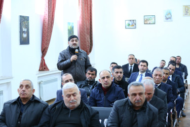 15 yanvar 2026-cı il tarixində Binəqədi Rayon İcra Hakimiyyətinin başçısı Elxan Allahverdiyevin Biləcəri qəsəbə sakinləri ilə səyyar qəbulu keçirildi