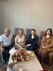 “15 May - Beynəlxalq Ailə Günü” münasibətilə Binəqədi rayonunda uzun illər birlikdə ömür sürmüş, cəmiyyətdə nüfuz qazanmış bir neçə ailə ziyarət olundu
