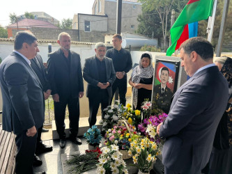 Şəhid Quliyev Ramil Rizvan oğlunun şəhadətinin ildönümü ilə əlaqədar məzarı ziyarət olundu
