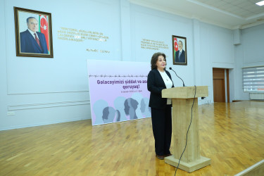 Binəqədi rayonu 300 № li tam orta məktəbdə “Gender əsaslı zorakılığa qarşı 16 günlük fəallıq kompaniyası” çərçivəsində “Gələcəyimizi şiddət və asılılıqdan qoruyaq!” mövzusunda maarifləndirici tədbir keçirildi