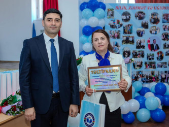 Binəqədi rayonu 297 № li tam orta məktəbin 60 illik yubileyi munasibətilə “Məktəbimiz- 60 ilin işığında“ adli tədbir keçirildi