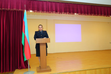 Binəqədi rayonu 267 № li məktəb-liseydə “Erkən nigah problemi və onun fəsadları” mövzusunda maarifləndirmə tədbiri keçirildi
