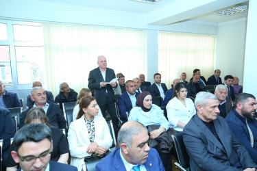 16 aprel 2026-cı il tarixində Binəqədi Rayon İcra Hakimiyyətinin başçısı Elxan Allahverdiyevin M.Ə.Rəsulzadə qəsəbə sakinləri ilə səyyar qəbulu keçirildi