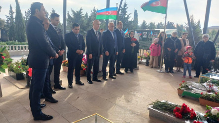 Şəhid Bağırov Elçin Yunus oğlunun şəhadətinin ildönümü ilə əlaqədar məzarı ziyarət olundu