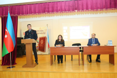 Binəqədi rayonu 267 № li məktəb-liseydə "Narkotiksiz gələcək naminə!” mövzusunda növbəti maarifləndirici tədbir keçirildi.