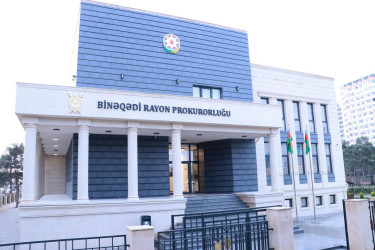 Binəqədi rayon prokurorluğunun yeni inzibati binası istifadəyə verildi