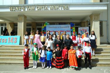 Binəqədi rayonu 143 № li tam orta məktəbdə 1 iyun- “Uşaqların Beynəlxalq Müdafiəsi Günü”nə həsr edilmiş tədbir keçirildi