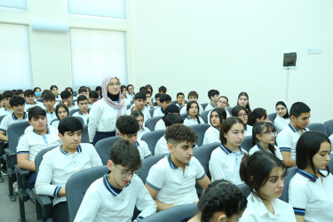 Binəqədi rayonu 313 № li tam orta məktəbdə "Narkotiksiz gələcək naminə” mövzusunda maarifləndirici görüş keçirildi