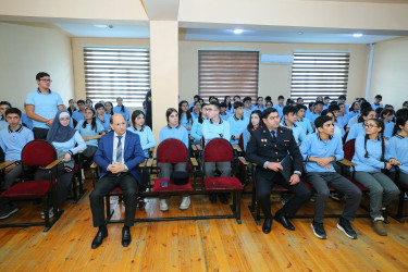 Binəqədi rayonu 314 № li tam orta məktəbdə "Narkotiksiz gələcək naminə” mövzusunda maarifləndirici görüş keçirildi