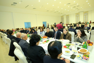 Binəqədi Rayon İcra Hakimiyyəti tərəfindən müqəddəs Ramazan ayı münasibətilə iftar süfrəsi təşkil edildi