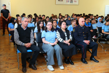 Binəqədi rayonu 144 №-li tam orta məktəbdə "Narkotiksiz gələcək naminə!” mövzusunda tədbir keçirildi