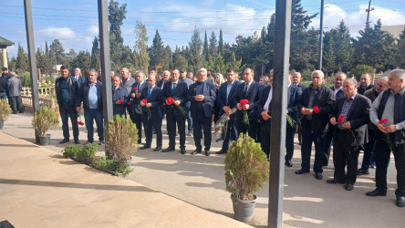 Şəhid Zeynalov Teymur Tağı oğlunun şəhadətinin ildönümü ilə əlaqədar məzarı ziyarət olundu