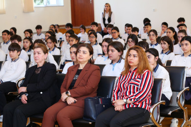 Binəqədi rayonu 135 nömrəli tam orta məktəbdə "Narkotiksiz gələcək naminə” mövzusunda görüş keçirildi
