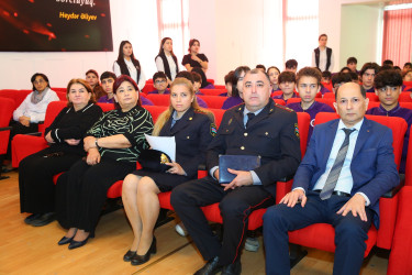 “Era” tam orta ümumtəhsil məktəbində "Narkotiksiz gələcək naminə” mövzusunda görüş keçirildi