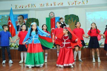 Binəqədi rayonu 3 № li tam orta məktəbdə “Konstitusiya və Suverenlik İli” çərçivəsində 28 May-“Müstəqlillik Günü”nə həsr edilmiş “Müstəqilliyimiz Əbədidir!” adlı tədbir keçirildi
