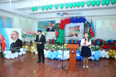 Binəqədi rayonu 3 nömrəli tam orta məktəbdə “Konstitusiya və Suverenlik İli” çərçivəsində “Zəfər, Bayraq və Konstitusiya” adlı tədbir keçirildi