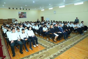 Binəqədi rayonu 244 nömrəli tam orta məktəbdə "Narkotiksiz gələcək naminə” mövzusunda görüş keçirildi