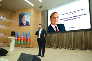 “Şəhərsalma və Memarlıq İli” çərçivəsində Binəqədi rayonunda Ümummilli Lider Heydər Əliyevin anadan olmasının 103-cü ildömümünə həsr olunmuş “TARİXİN, LİDERLİYİN VƏ XİLASKARLIĞIN HEYDƏR ƏLİYEV ZİRVƏSİ" adlı tədbir keçirildi