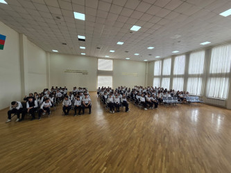 Binəqədi rayonu 179 №-li tam orta məktəbdə "Narkotiksiz gələcək naminə!” mövzusunda tədbir keçirildi