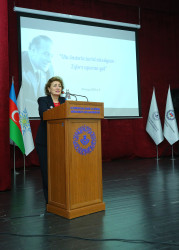 YAP Binəqədi rayon təşkilatı Ümummilli lider Heydər Əliyevin anadan olmasının 103-cü ildönümünə həsr olunmuş “Ulu öndərin tarixi missiyası – zəfərə aparan yol” adlı tədbir keçirdi