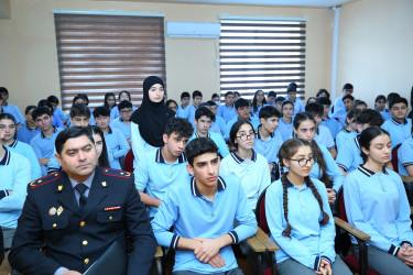 Binəqədi rayonu 314 № li tam orta məktəbdə "Narkotiksiz gələcək naminə” mövzusunda maarifləndirici görüş keçirildi