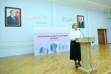 Binəqədi rayonu 300 № li tam orta məktəbdə “Gender əsaslı zorakılığa qarşı 16 günlük fəallıq kompaniyası” çərçivəsində “Gələcəyimizi şiddət və asılılıqdan qoruyaq!” mövzusunda maarifləndirici tədbir keçirildi