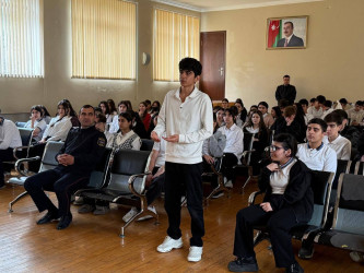 Binəqədi rayonu 246 nömrəli məktəb-liseydə "Narkotiksiz gələcək naminə!” mövzusunda tədbir keçirildi