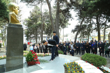Binəqədi rayonunda Azərbaycan Respublikasının Milli Qəhrəmanı Fərhad Hümbətovun əziz xatirəsinə həsr olunmuş tədbir təşkil edildi