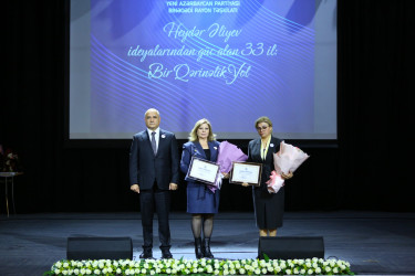 Yeni Azərbaycan Partiyası Binəqədi rayon təşkilatının yaradılmasının 33-cü ildönümünə və 8 Mart Beynəlxalq Qadınlar Gününə  həsr olunmuş tədbir keçirildi