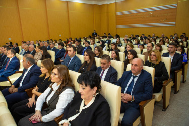 Binəqədi rayonunda Yeni Azərbaycan Partiyasının yaradılmasının 32-ci ildönümü münasibətilə təntənəli tədbir keçirildi