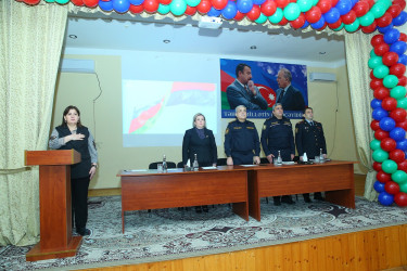 Binəqədi rayonu 244 nömrəli tam orta məktəbdə "Narkotiksiz gələcək naminə” mövzusunda görüş keçirildi